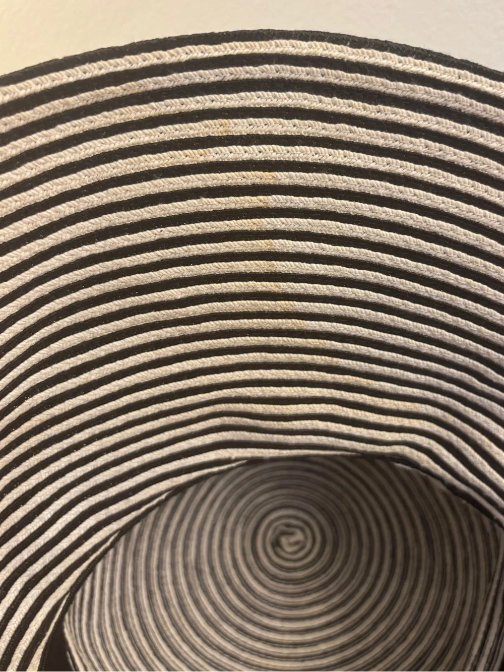Eric Javits Black White Striped Wide Brim Squishee Sun Hat One Size Packable - Picture 11 of 16
